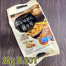 동일 호두 아몬드 율무차 스틱 50입 (18g 가루 분말 고형차 전통차), 18gX50T