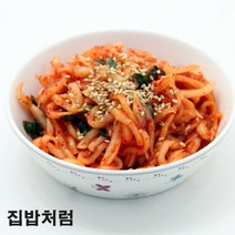 [집밥처럼 무생채무침] 꼼꼼한 포장과 당일조리로 유통기한이 넉넉한 아삭아삭 새콤달콤 간편한 상차림 엄마 손맛 가정식 수제 밑반찬, 200g, 1팩