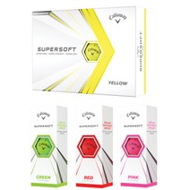 캘러웨이 2021 슈퍼소프트 골프공/로고볼인쇄/선물포장, 레드