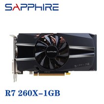 그래픽카드 CPU중고 사파이어 R7 260X 1GB 비디오 카드 GPU AMD Radeon 그래픽 컴퓨터 PC 게임 PCI-E, 한개옵션0