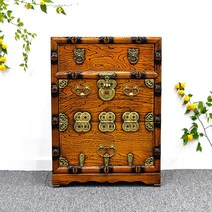 남원은행공방 원 제기함 제사제기함 오동나무 2자 2.5자 서랍제기함 봉황제기함 나비제기함 칠나비제기함, 15.서랍장오동엽전, 15.서랍장오동엽전