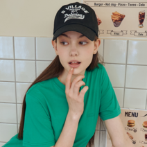 [샐러드볼즈] DOUGHNUT STORE BALL CAP [BLACK]