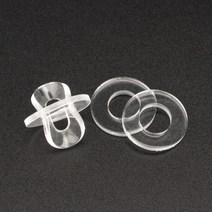 소프트 플라스틱 PVC 투명 절연 일반 개스킷 링 스페이서 플랫 와셔 M1.2 M1.4 M1.7 M1.8 M2 M2.5 M3 M4 M5 M6 M12, M6x20x1 x50개