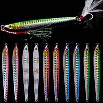 노미스 롱 메탈지그 28g 40g 루어낚시 삼치 갈치 고등어 전갱이 우럭 광어 농어, 실버