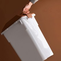 그랏사 가정용 재활용 분리수거함 업소용 사무실 대형 쓰레기통 60L, 1개, 브라운(60L)