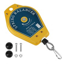 텔레스코픽 스프링 밸런서 0.5-1.5Kg 철회 가능한 스프링 밸런서 공구 홀더 행잉 픽스처 자동차 제조 공장 조립 라인 용 노란색