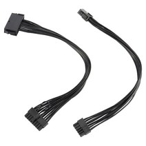 HP Z440 Z640 마더 보드를위한 12Pin ATX 어댑터 전원 케이블에 18Pin 어댑터 변환기 전원 케이블과 8 핀에 ATX 24 핀, 하나, 보여진 바와 같이