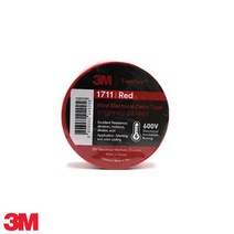3M 그린 컬러 절연테이프 전기테이프 전기테잎 1711 보급형 옐로우 레드 블루, 3M 보급형 컬러 절연테이프 1711 레드