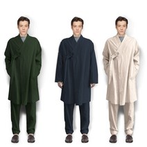 린넨 4컬러 생활한복 도포 가운 바지 한국 남성의류세트