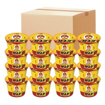 농심 카구리 큰사발 103g 16입 박스 컵라면 맛있는 라면 즉석 한끼 간식 밥 라멘 점심 박스 면 추천 종류 가격 차박 음식 여행 캠핑 야식, 카구리 큰사발 103g X 16입 (박스)