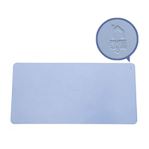 리빙톡 심플 다용도 책상 매트, 블루