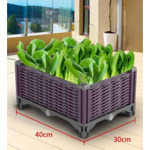 대파키우기 텃밭 쿠바식 틀밭 홈가드닝 화단 화분, 계단식2단 4칸 장방형 단상자 30×40cm