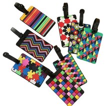 골프네임텍 골프이름표 골프라운딩준비물 1pcs 기하학적 수하물 태그 가방 id 주소