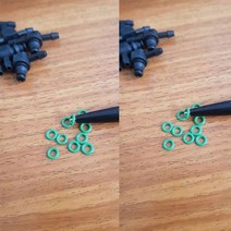 연료 주입기 erikc 10 개가방 커먼 레일 인젝터 리턴 오일 역류 파이프 커넥터 denso bosch 110 시리즈 인젝터 용 플라스틱 t l, 10 PC O 링