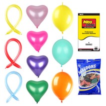 벌룬 하트 풍선 10+1 네오텍스 행사 운동회 이벤트 파티용품 생일 돌잔치 브라이더샤워 프로포즈 가게 오픈 축하 깜짝, 네오 5인치혼합