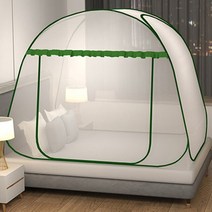 침대캐노피 모기장 침대커튼 가리개 여자아이방꾸미기 공주 접이식 모기장 휴대용 자동 팝업 접을 수 있는, 03 single door-B_01 120x200cm