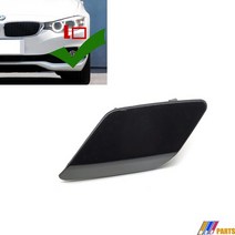 워셔액노즐스프레이 자동차워셔노즐 적합 14-20 BMW 4 시리즈 F32 쿠페 F33 컨버터블 F36 그란쿠페 428i 43, 01 Left-Black