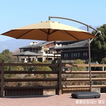 특대형 가든형 팔각 원형 파라솔 옥상 그늘막 테라스 호텔 카페 정원 피크닉 3m 초대형 폴딩 야외 감성파라솔 물통 받침대, 초대형 파라솔 그린(물통받침대 미포함)