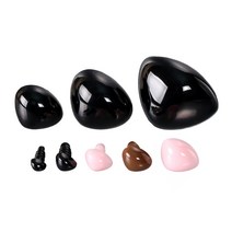 [대량구매]민자삼각코(인형코)(100개), 12mm 브라운 100개