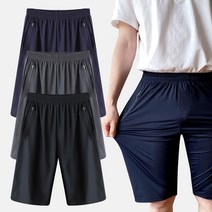 스타일에스 빅사이즈 아이스 지퍼 7부 반바지 남녀공용