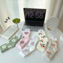 주디앤 후르츠 겨울 긴목 수면 양말 5종 세트