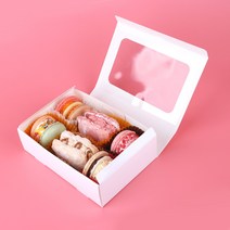 온니유팩 무지 창박스 6구(10EA) 일회용 종이 도시락, 1개, 10개입