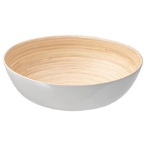 서빙볼 대나무 화이트 룬들리그 30 cm