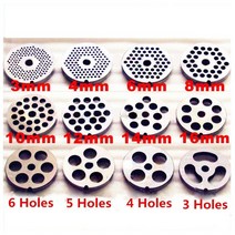 민서기 민찌기 소세지메이커 고기그라인더 #22 유형 3mm-18mm 망간 강철 고기 분쇄기 플레이트 식품 절단, 07 G-14mm