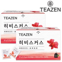 티젠 히비스커스차 20+20티백 총40T 허브차, 1개, 선택/티젠 히비스커스차 20T 2개