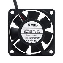 산업용 인버트 송풍기 NMB 06025SA-24Q-BL 6025 6CM 24V 0.13A 3 라인 케이스 축 냉각 팬
