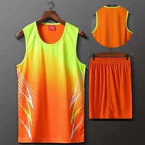 마라톤 런닝 조깅 복 족구 탁구 배드민턴 기능성 유니폼 세트 남자 운동 빠른 건조 남자 여자 정장 운동 스포츠 의류 조끼 반바지 달리기 육상 경기, 주황색, 남자 xl, 1개
