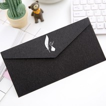 10 개/몫 빈티지 골드 크래프트 종이 봉투 유럽 스타일 선물 봉투 명함 결혼식 초대 봉투인사말 카드 봉투, 검정색