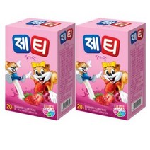 제티 동서 딸기맛 분말 20p, 17g, 20개입, 40개