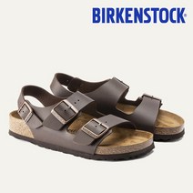 [버켄스탁] [공식] 밀라노 다크브라운 샌들