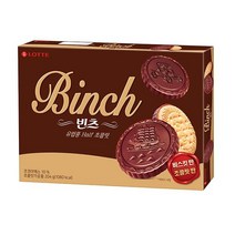 롯데 맛있는과자 개별포장쿠키 [초코]반반 빈츠 204g 홈파티 탕비실, 4개