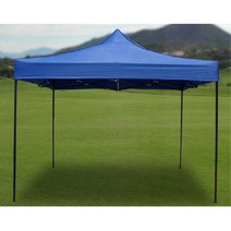 행사부스 간이차고 천막 캠핑 프레임 간이창고 휴게소, 1개, 블루 3x3