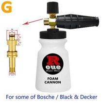 ROUE Snow Foam Lance 고압 자동차 세척기 비누 거품기 캐논 노즐 거품 발생기 Karcher Bosch Parkside Elitech Lavor, For Some Bosch(old)