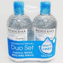 바이오더마 클렌징 워터 500ml x 2입 대용량 수분부족형 건성피부 h20 하이드라비오 코스트코 화장품, 클렌징워터1000ml