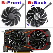 새로운 t129215su 87mm 쿨러 팬 교체 기가바이트 geforce gtx 1050 1050ti 1060 1070 1070ti g1 radeon rx 570 580 470 게, 협력사, pld09210s12hh b