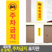 주정차금지표지판 주차경고문, 단일
