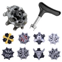 12개입 골프화스파이크징 골프화징 교체렌치 증정, 나사형12p 그레이+신형 교체렌치 포함