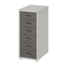 이케아 HELMER 헬메르 이동식서랍유닛 다크그레이/라이트그레이28x69cm 304.943.64, 화이트 902.510.46
