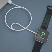 C타입 포트 고속 마그네틱 QI 무선 충전기 애플 아이워치 시리즈 7 6 5 4 3 2 1 SE 애플워치 USB-C 충전, 한개옵션0
