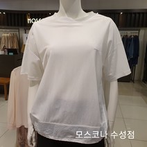 모스코나 MORA225Z1 밑단우븐배색반팔티