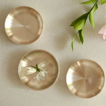 [놋담] 방짜유기 유기 원형찬기 중 3P, 상세 설명 참조