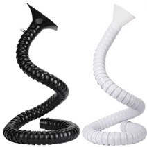 공장 후드 배기관 주름관 자바라 천장 암 환기 덕트, 75구경) 1.4m 조절) 실리콘커버 흑백선택