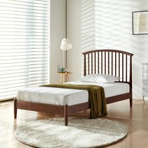 키즈돔 모니카 원목 슈퍼싱글침대[월넛] / 독립형매트 포함