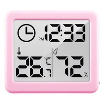 온도 습도 게이지 모니터 전자 디지털 습도계 사용하기 쉬운 고정밀 습도계, [03] Pink
