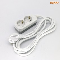 히포 멀티탭 일반 10A 16A 멀티2구 멀티3구 GC-5002 GC-5003 GC-5020 GC-5030 1.5M 3M 5M 10M, 1-4. 멀티2구 10M(10A), 1개