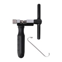 휴대용 자전거 체인 차단기 내구성 재사용 가능 야외 스포츠 설치, 검은색, 강철